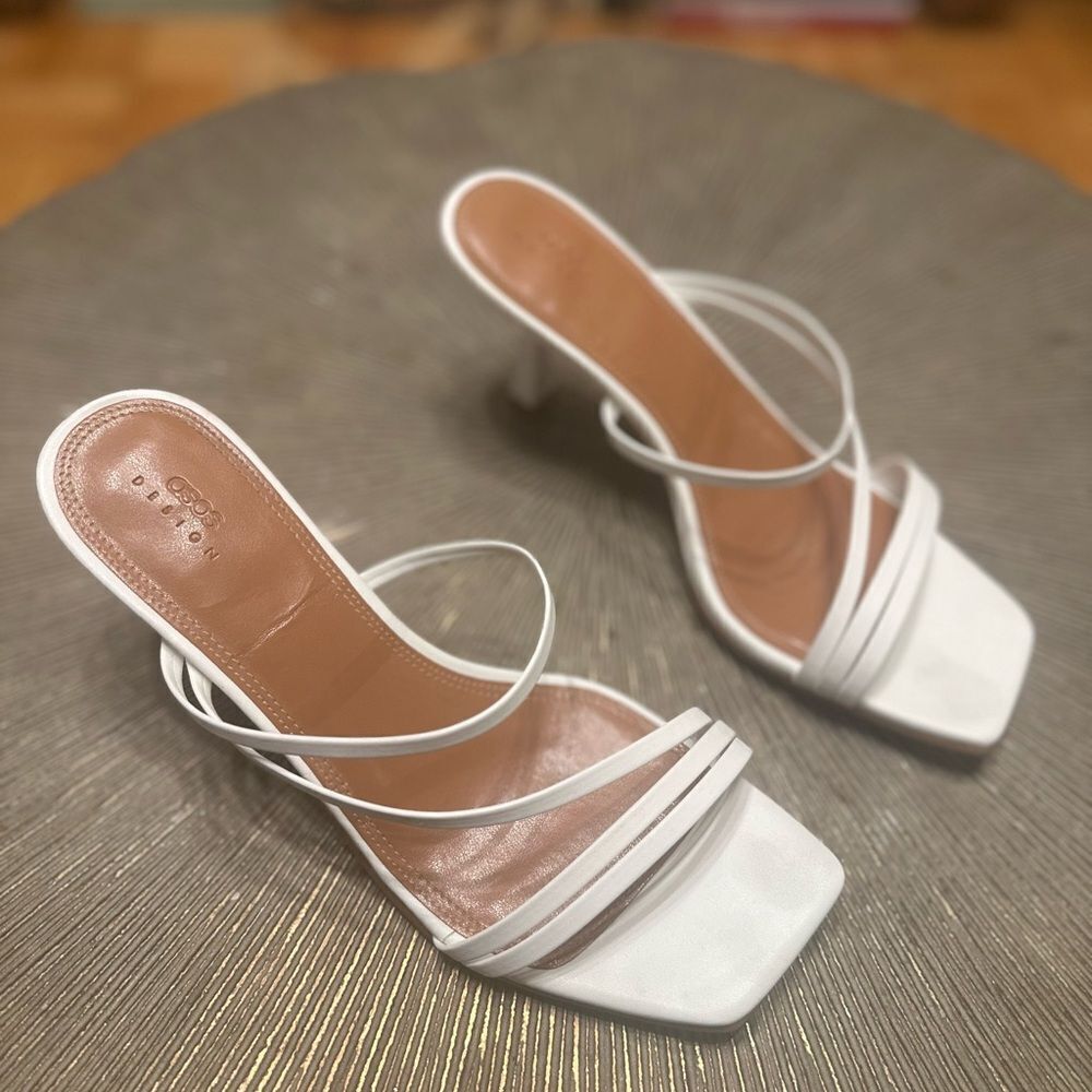 Brand new white ASOS sandals